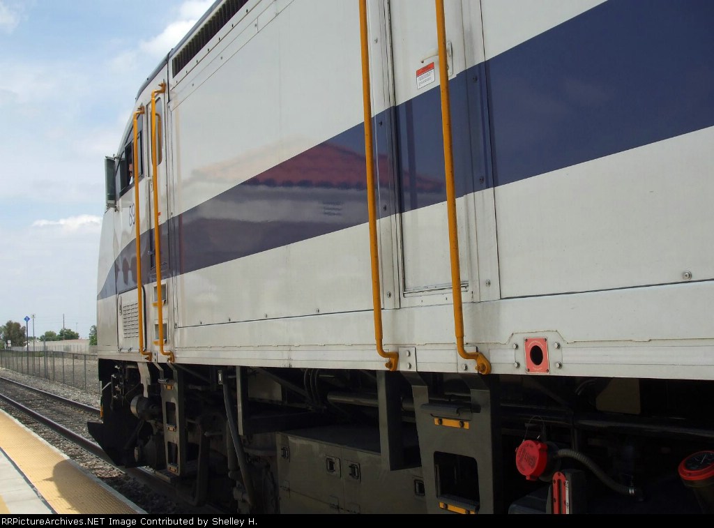 893 getting ready to leave with the "second pair of eyes" having his head ou the window